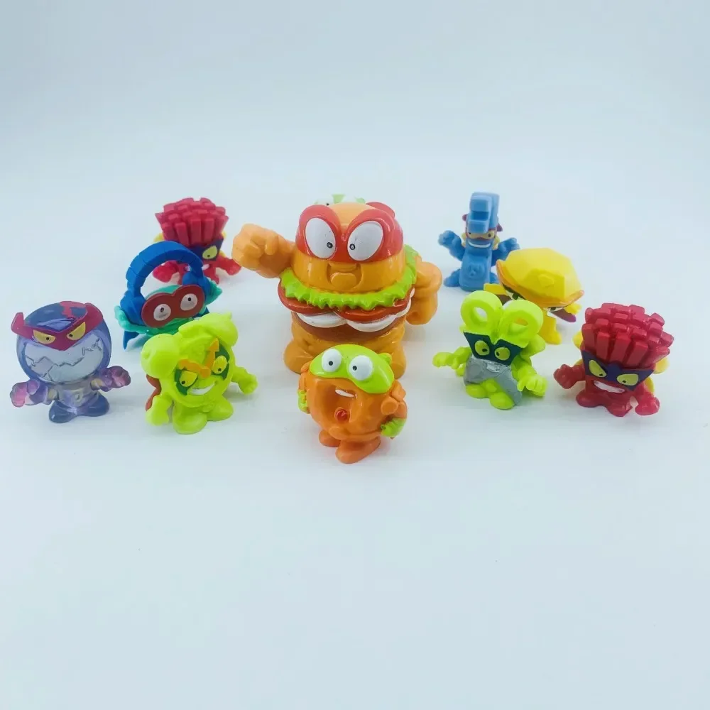 10Pcs Superzings + Burger King Figures Group Toys for Children Playing Superthings Collection Toys Model for Kids Gift