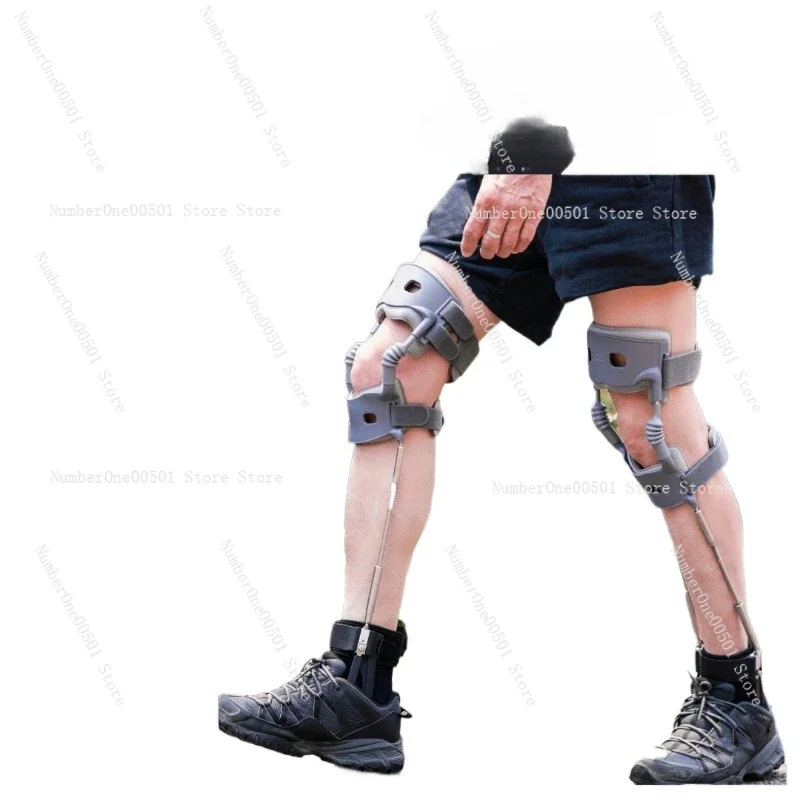 Leg Exoskeleton Walking Aid for Hiking Elderly Support Adjustable Stainless Steel Joint Assistive Device