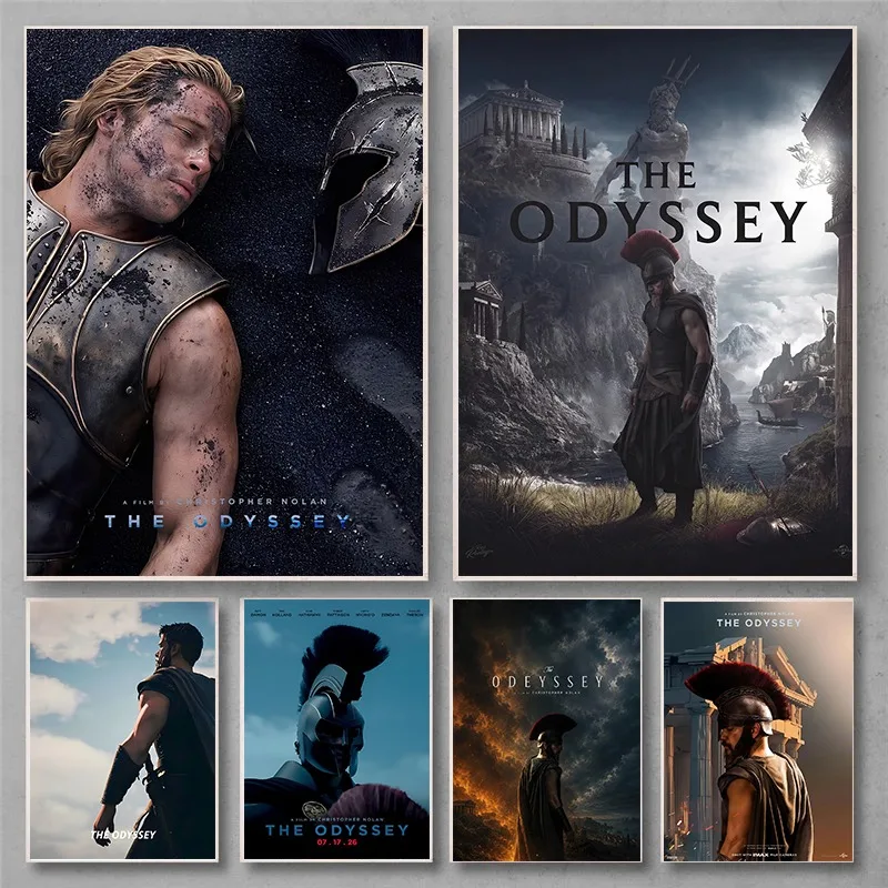 Odyssey Movie Poster Canvas Wall Art Vintage Classic Film Print Greek Mythology Epic Home Decor Office Man Cave Gift Movie Lover