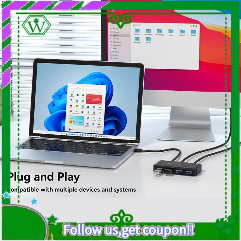 Reliable-USB 3.0 KVM Switcher Selector KVM Hub Docking Station 2 Computer Share Printer Keyboard Laptop PC Desktop Accessories