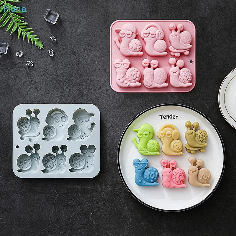 Chocolate Mold Snail Silicone Mold For Cake Gummy Jello Ice Cube, Cake Decoration Soap Mold Silicone Baking Mold view 3
