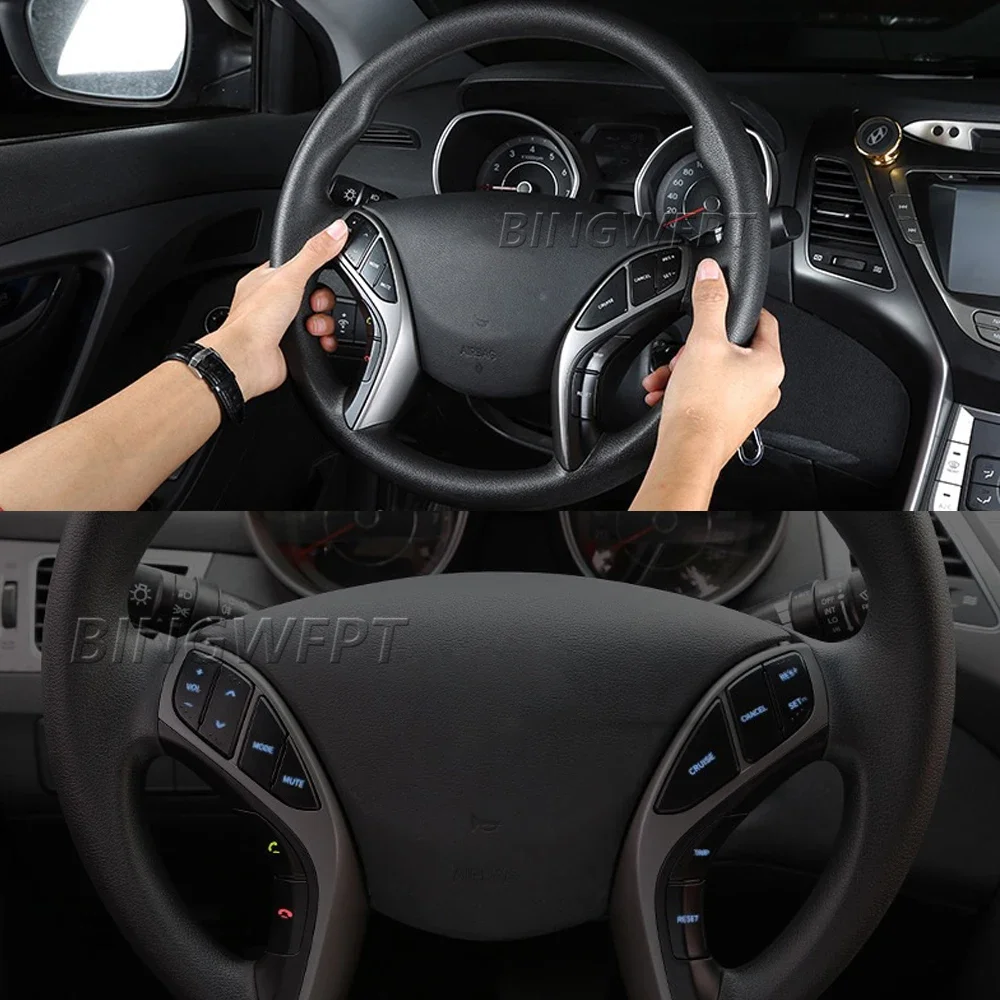 BINGWFPT Button Switch for Hyundai Elantra MD 2010-2016 Steering Wheel Buttons Phone Cruise Controller Car Accessories view 6