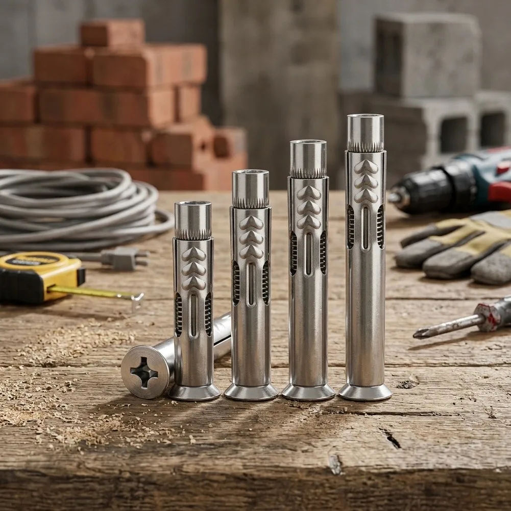 304 Stainless Steel Expansion Anchor Screws M 6 Countersunk Bolt For Concrete Brick Wood Wall Flag Bracket Window Door Fixing