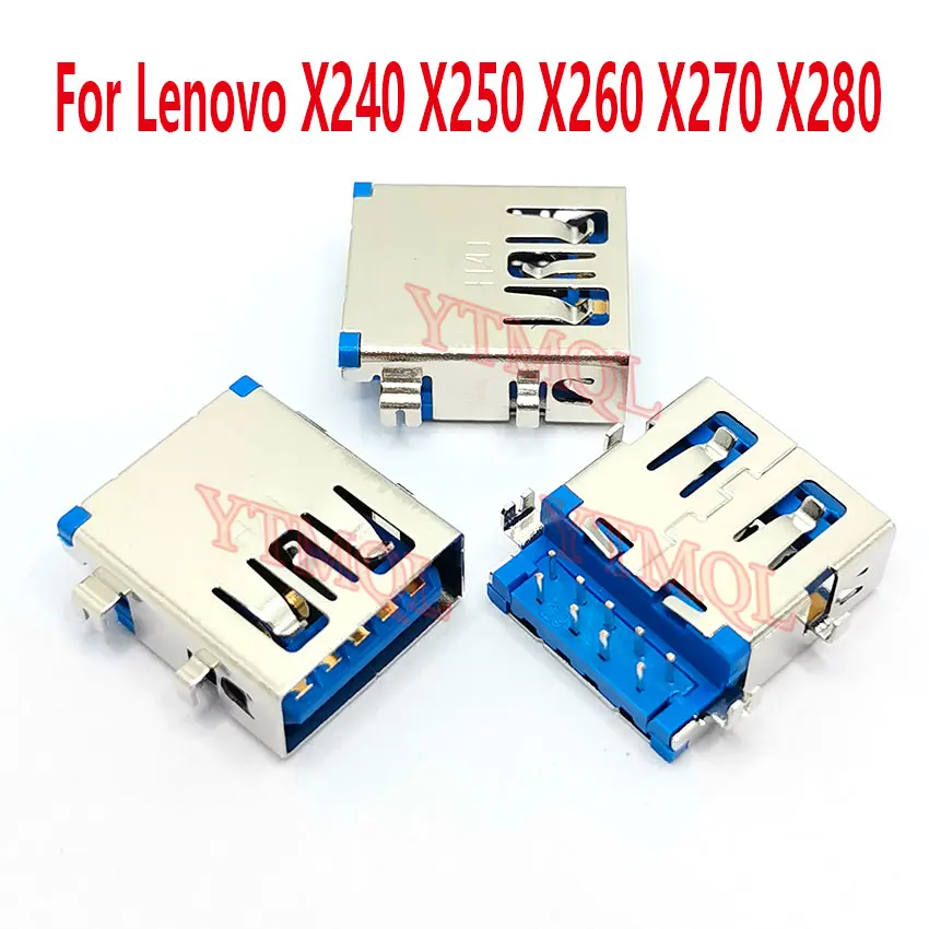 1-10 Uds para Lenovo X240 X250 X260 X270 X280 para HP/DELL/ACER/Asus portátil cargador USB conector USB 3,0
