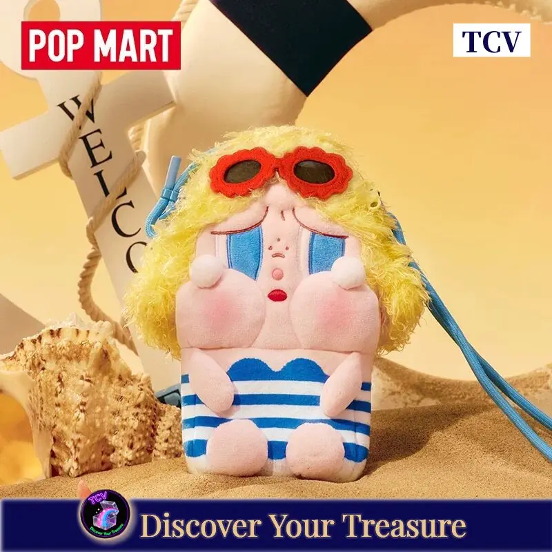

Tcv Popmart Crybaby Vacation Mode On Plush Mini Crossbody Bag Peripheral Cartoon Character For Beach Travel Daily Use Gift Fans