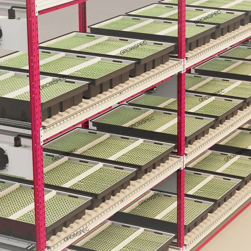 نظام النمو الهوائي من GrowSpec مرفق المزرعة العمودي الداخلي لزراعة ميكروجرين