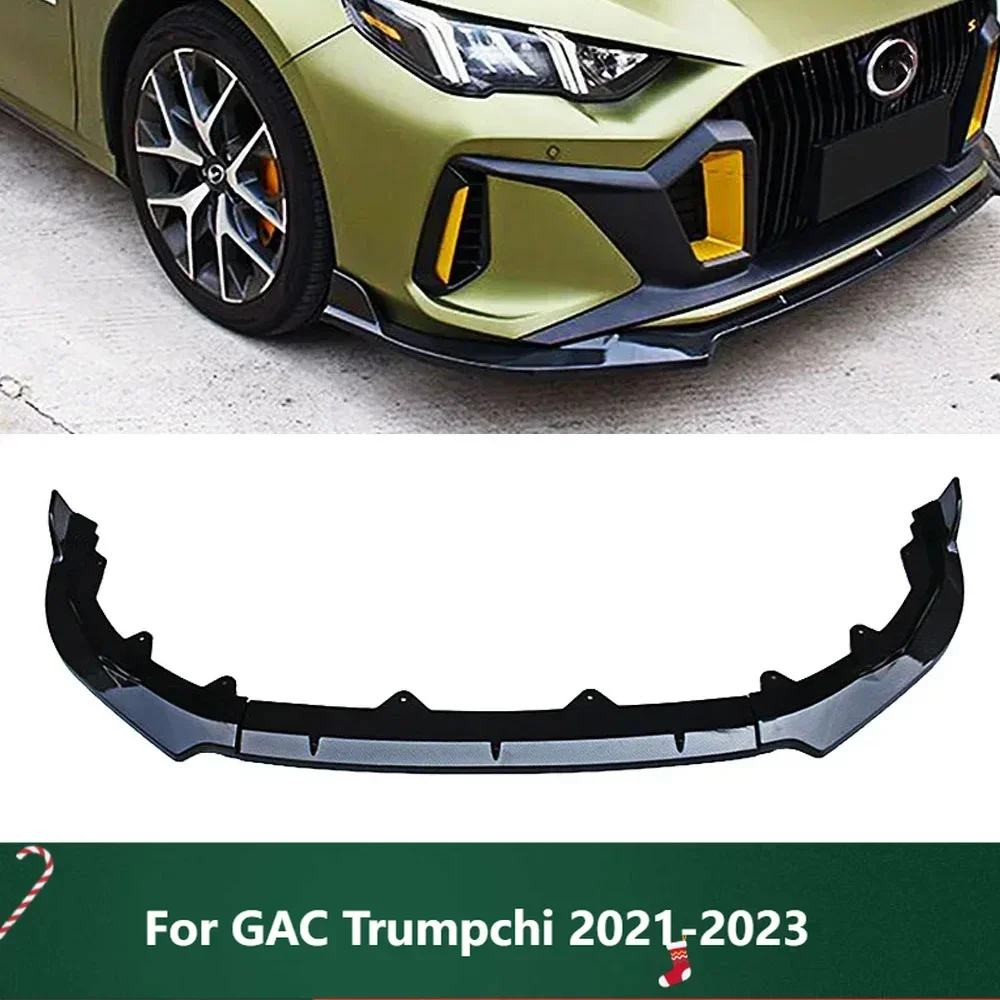 

New！For GAC Trumpchi 2021-2023 Front Bumper Lip Chin Spoiler Splitter Diffuser Guard Bodykit Car Exterior Tuning Accessories Par