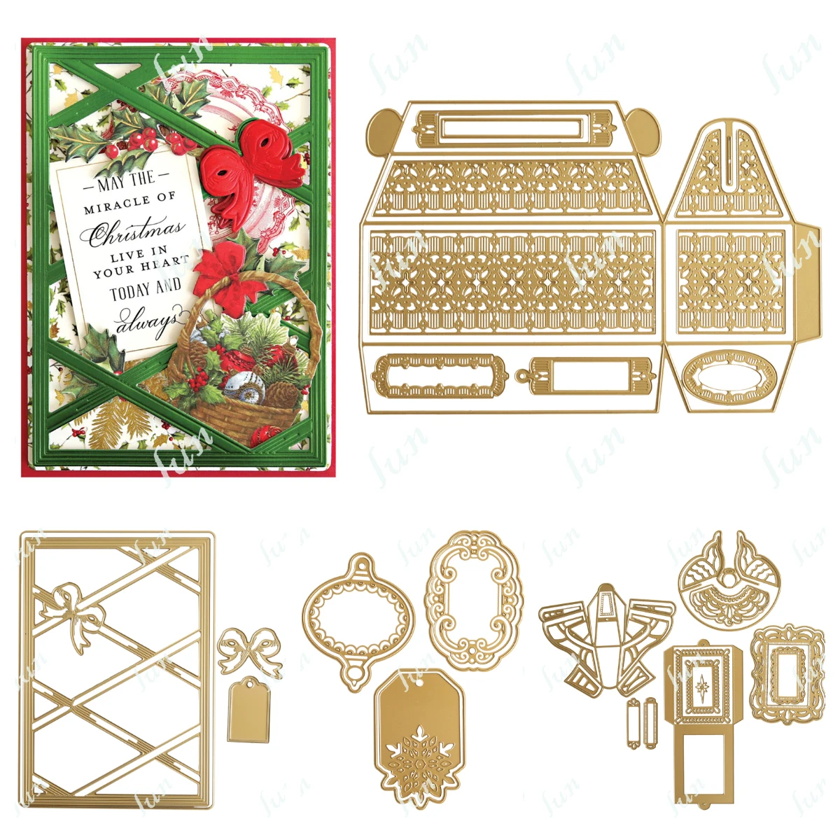 Festive Tags Materials and Dies Ornament Metal Cutting Die DIY Scrapbooking Photo Album Decorative Embossing Paper Card Crafts