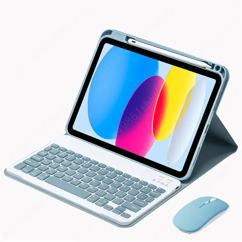 Keyboard Case for iPad 10.2 7 8 9th 10th Generation Funda Pro 11 Air 4 5 3 2 10.9 9.7 10.2 10.5 Russian Spanish Keyboard Covers