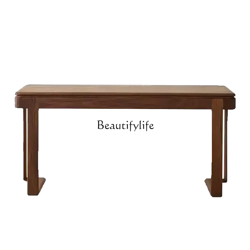 Solid wood desk North American black walnut modern Nordic study large board writing table