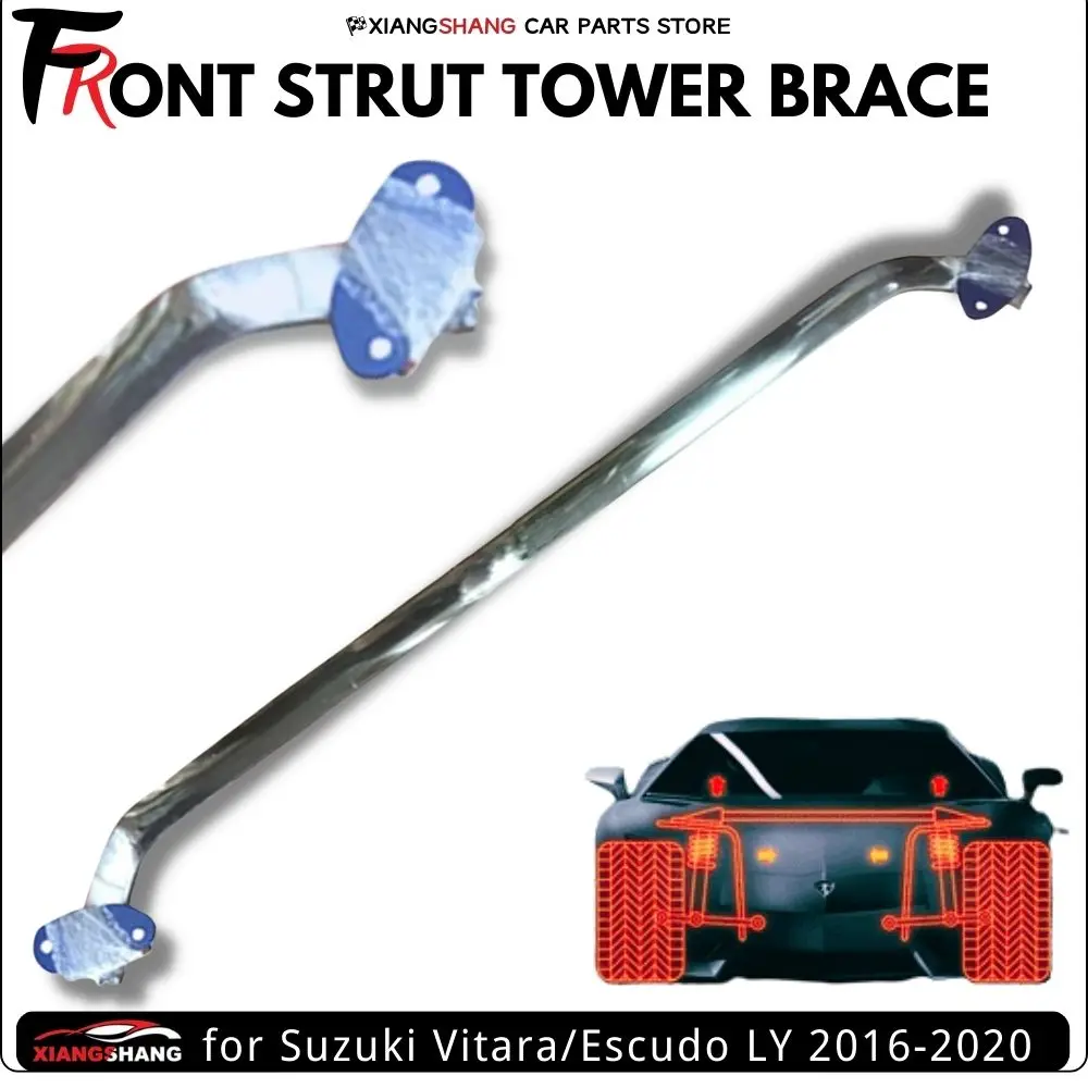 Front Strut Bar Tower Brace for Suzuki Vitara/Escudo LY 2016-2020 Racing Engine Aluminum Alloy Stabilized Anti-Roll Sway Bar