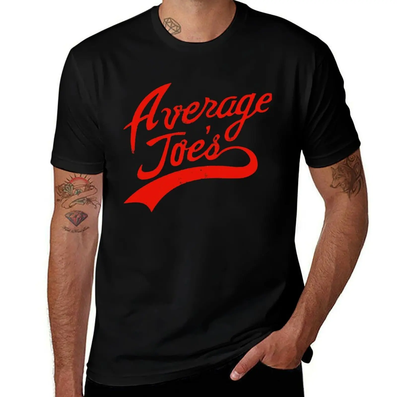 Average Joes red T-Shirt Breathable Workout Short Sleeve Top T-Shirt
