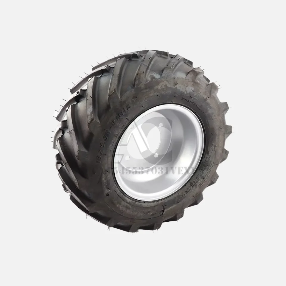 16x6 50 8 Tires with Hubs for Garden Cart Lawn Mower Tractor Wheelbarrow Snow Blower Utility Trailer Dolly Hand Truck Wagons
