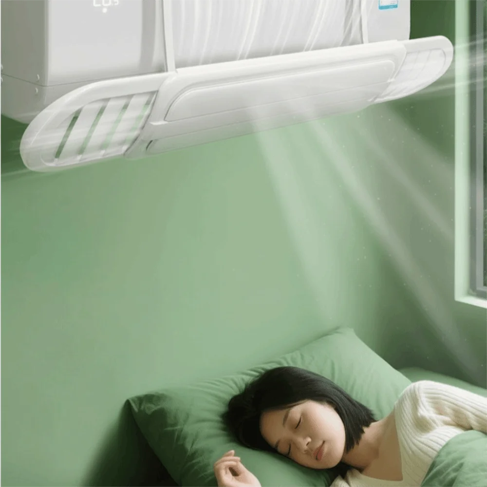 

Hanging Air Conditioning Wind Shield Telescopic Adjustable Air Conditioning Guide Cover Anti Direct Blowing