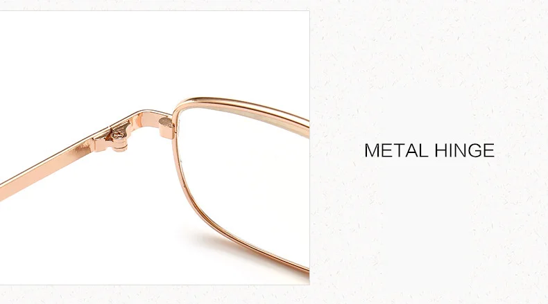 Folding Reading Glasses with Leather Box Unisex Collapsible Metal Lenses Bifocal 4 In 1 Eyewear Anti-blue Light Diopter Glasses