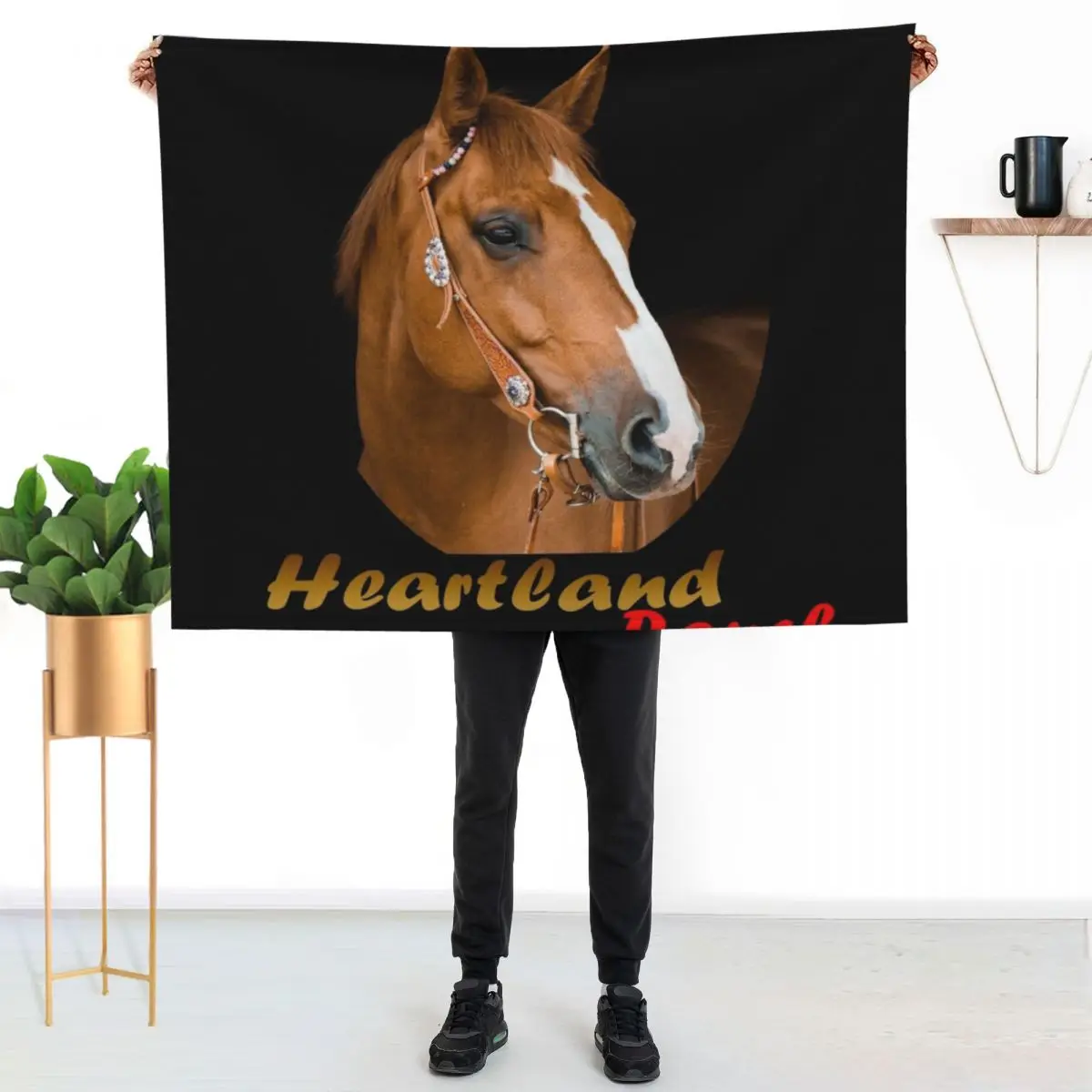 

Heartland Ranch Throw Blanket All Weather Soft Throw Blanket for Sofa