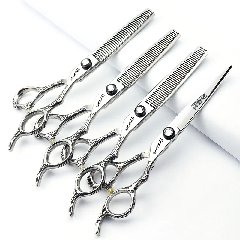 Hair clippers, hair clippers, hair cutting tool set, professional scratch free flat tooth clippers