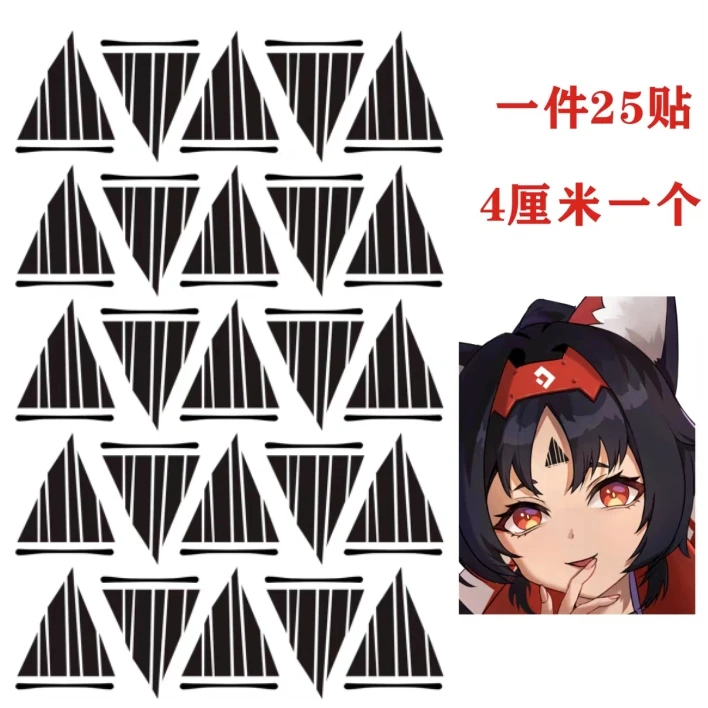 New Game Zenless Zone Zero Nekomiya Mana Cosplay Prop Mana Nekomiya Tattoo Sticker Accessories Halloween Party Body Art Stickers