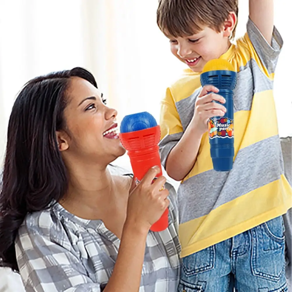 Fake Simulated Plaything Echo Microphone Simulated Microphone Retro Mic Voice Changer Toy ABS Portable Microphone Toy