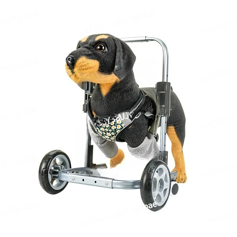 Pet Forelimb Wheelchair, Small Four-wheel Wheelchair, Lightweight for Commuting, Dog Assisted Front Leg
