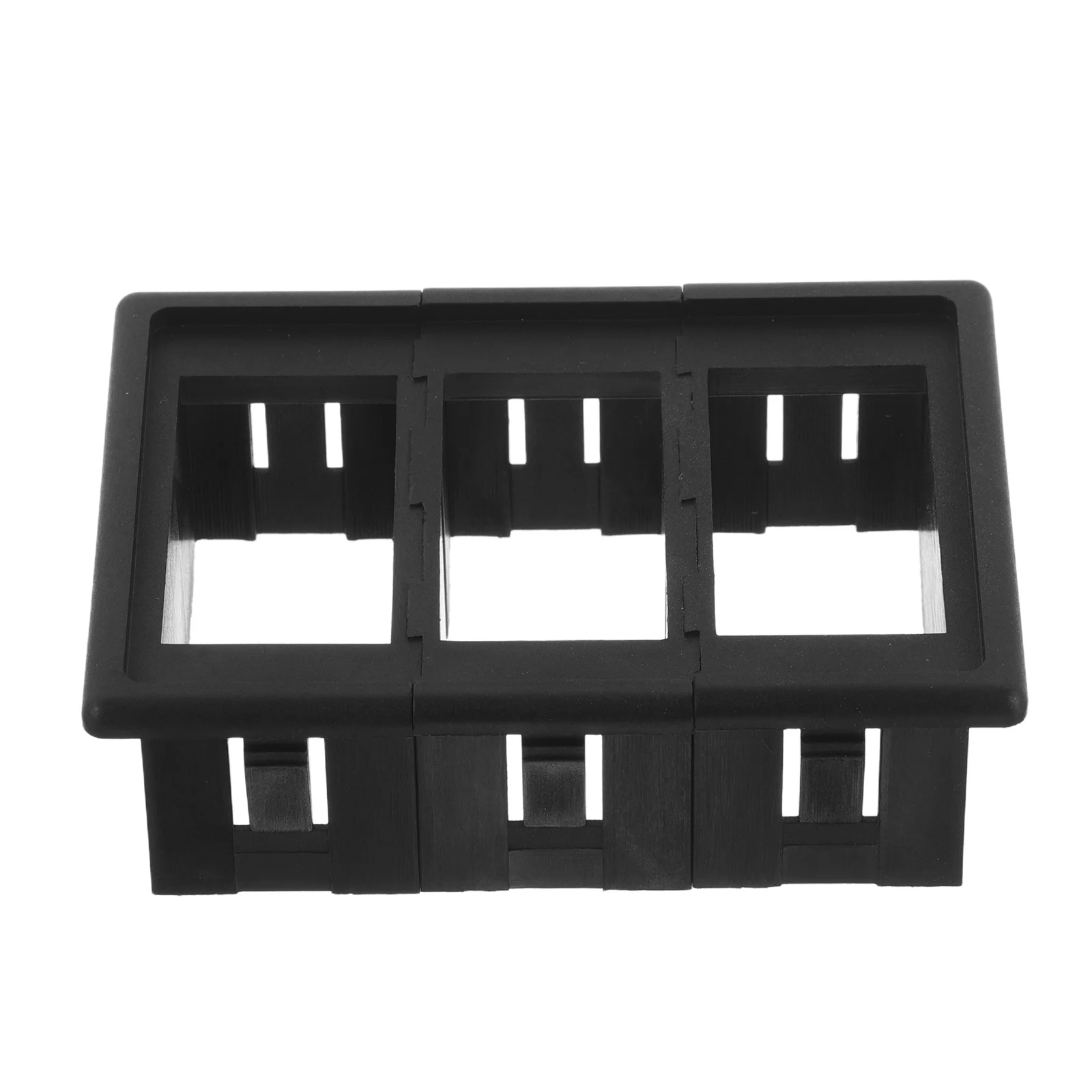 

Plastic Automotive Switch Mounting Frame for Car and Yacht Dashboard Panel Rocker Switch Holder Housing Easy Installation Sturdy