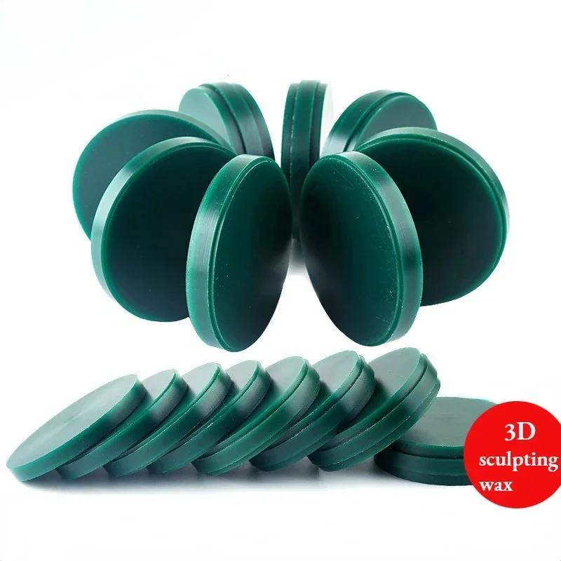 

5pcs Dental Wax Disc Laboratory Materials Tools CAD CAM Wax Disc 98mm*10/12/14/16/18/20/22/25mm Carving Green Wax Block