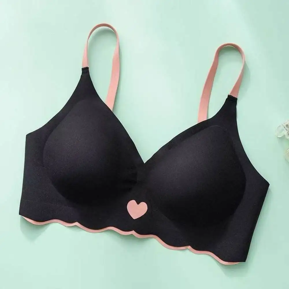 Women Wireless Bra Summer Thin Seamless Bralette Comfortable Push Up Underwear Breathable Gathered Slim Fit Shape For Mizhiqi