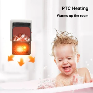 Mini Electric Kamin Heizung mit Fernstecker an der Wand, 3D -Flamme, tragbar, Winter, Haus, Zimmer, 900W 8 Hauptverkäufe in Indoor -Feuerwerk - №3