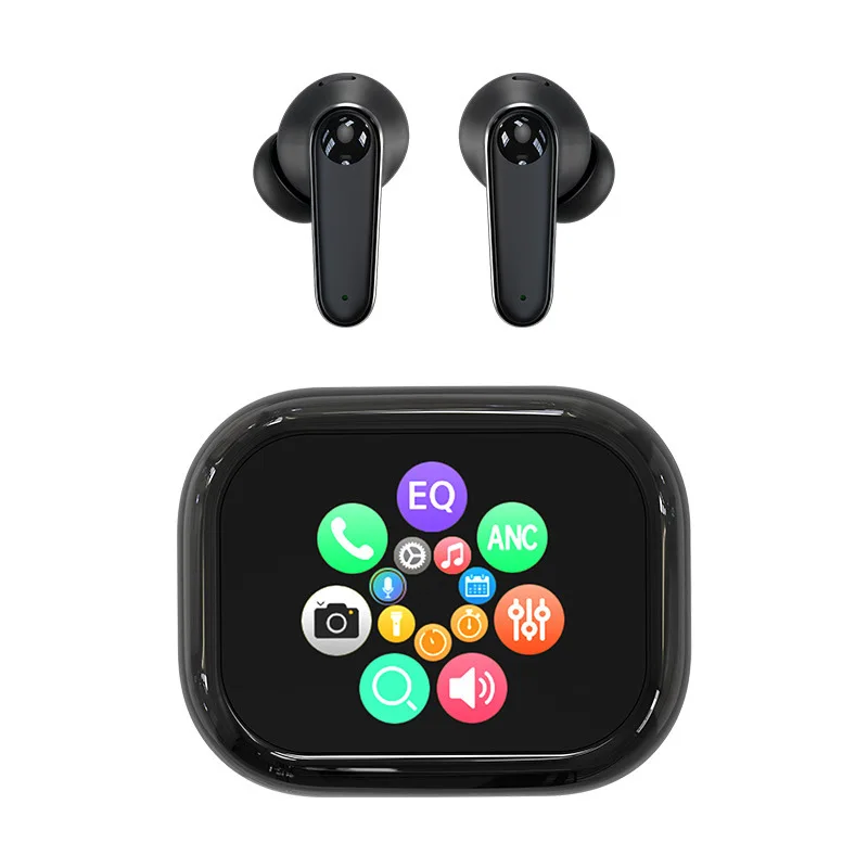 OWS Adjustable Angle Ear‑Hook Wireless Bluetooth Translation Earbuds, Sports Headphones with Charging Compartment