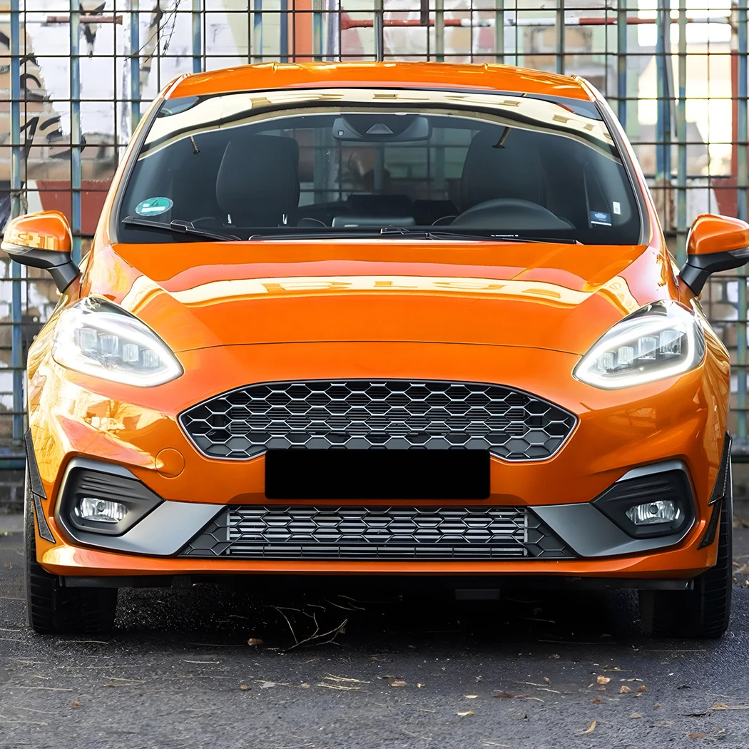 Car Front Bumper Splitter Side Spoiler Air Vent Wind Knife BodyKits For Ford Fiesta MK8 ST Line 2017 2018 2019 2020 view 6