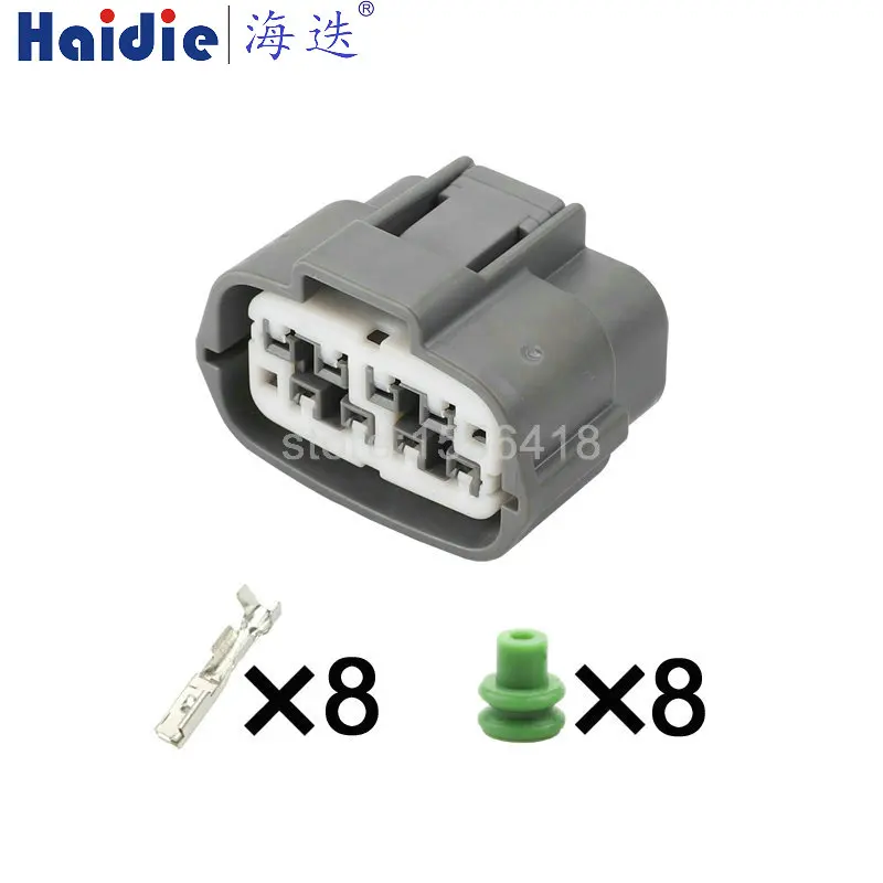 1-20 sets  8 Pin female Automotive Waterproof Sensor Connector harness plug 6189-0727