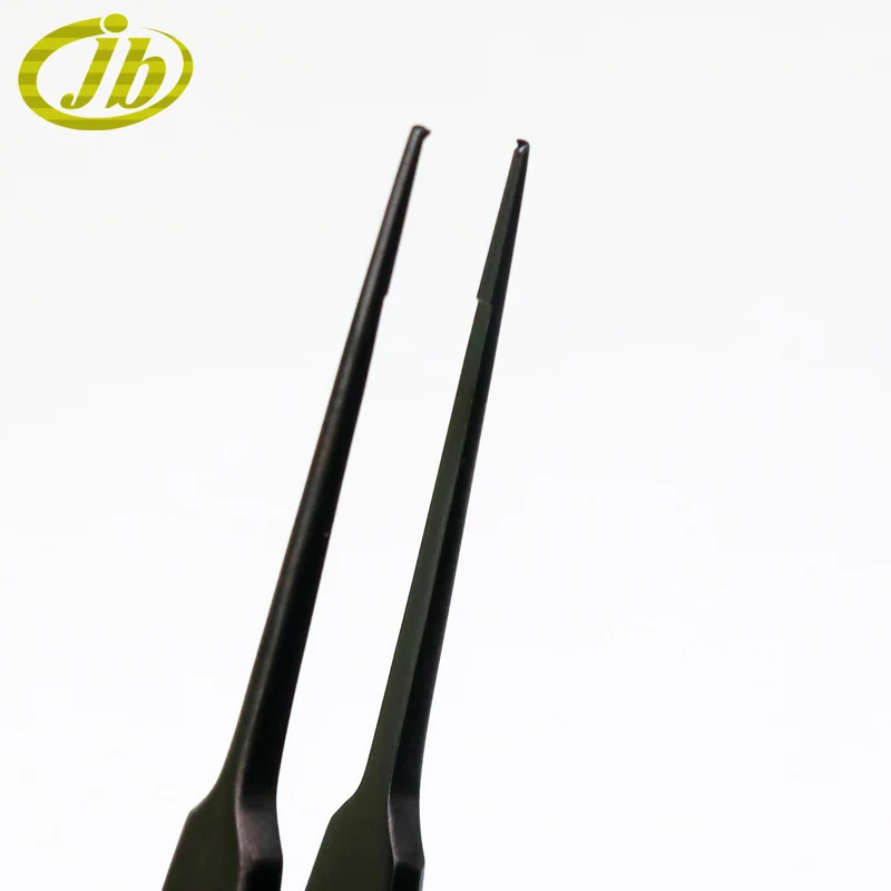 Ophthalmic Forceps ฟัน0.4มม.9.5ซม.เคลือบสูญญากาศทางการแพทย์ผ่าตัดคีมคู่ตาเครื่องมือ