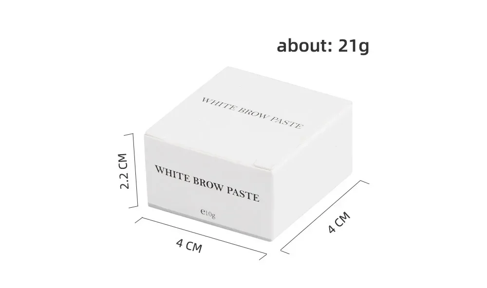 White Mapping Brow Paste 10g for Eyebrows Design Draw or Sketch the Shape and Help to Perfect Application