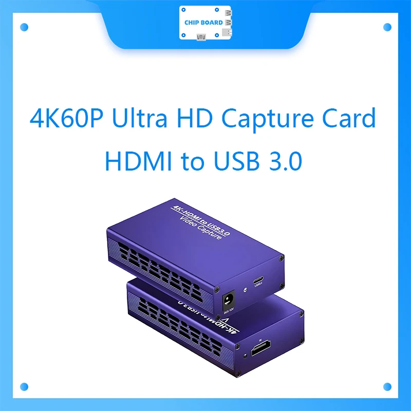 Link Pi Ultra HD 4KP60-HDMI to USB 3.0 Video Capture Card H.264, H.265 Encoding Live Broadcast Dedicated Camera PS5 Game Console