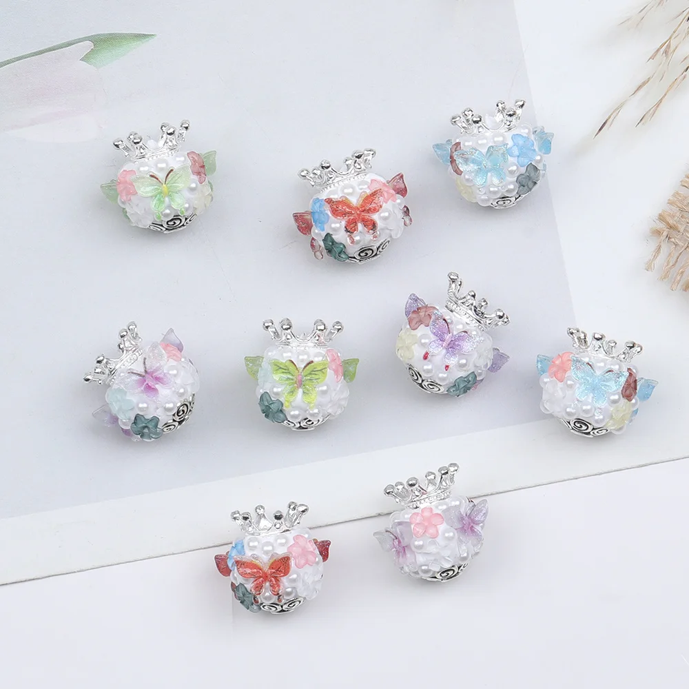 

Сердечный дизайн 50 шт. 19*19 мм DIY изготовление бусин/ручная работа/круглая форма короны/бусина из полимерной глины/фурнитура и компоненты для ювелирных изделий # 17578