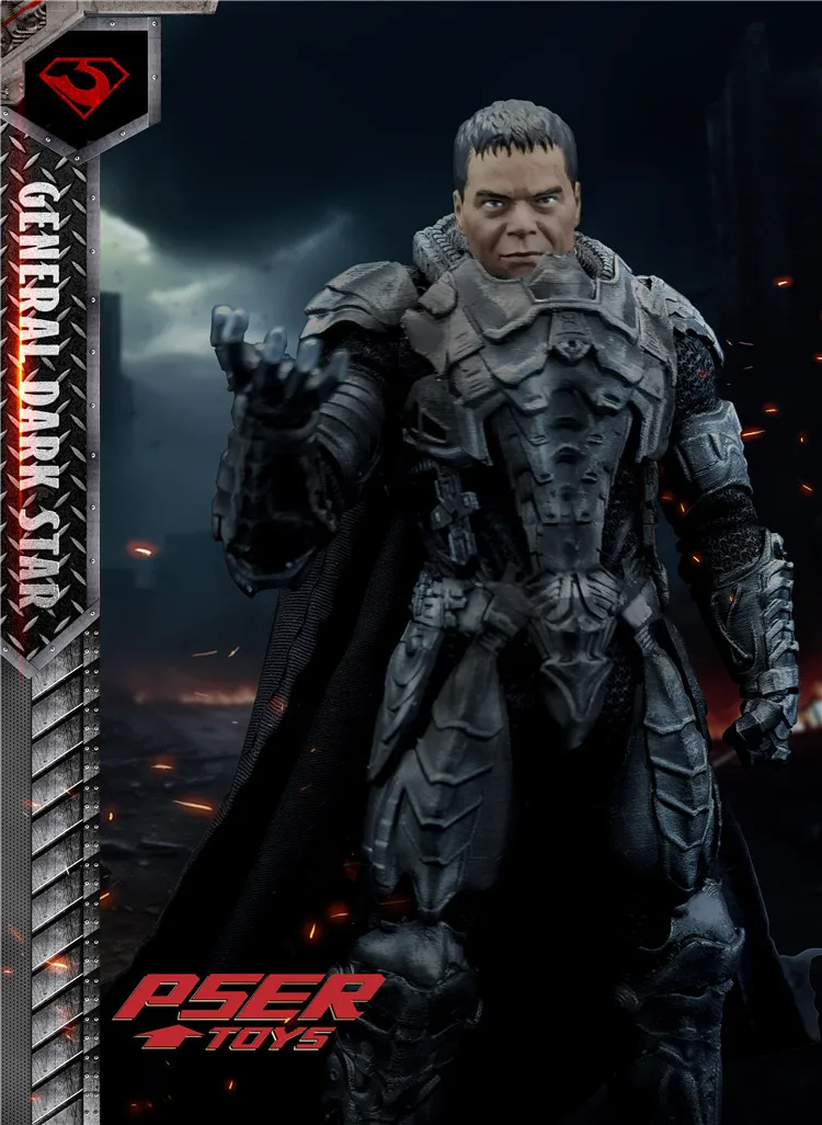 In Stock PSERTOYS 1/12 Scale Military Commander Steel Krypton General Dru-Zod Male Soldier Action Figures Custom Model