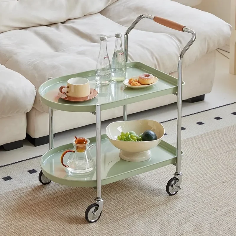 Creative sofa Internet celebrity simple cart corner few, movable modern small apartment rack