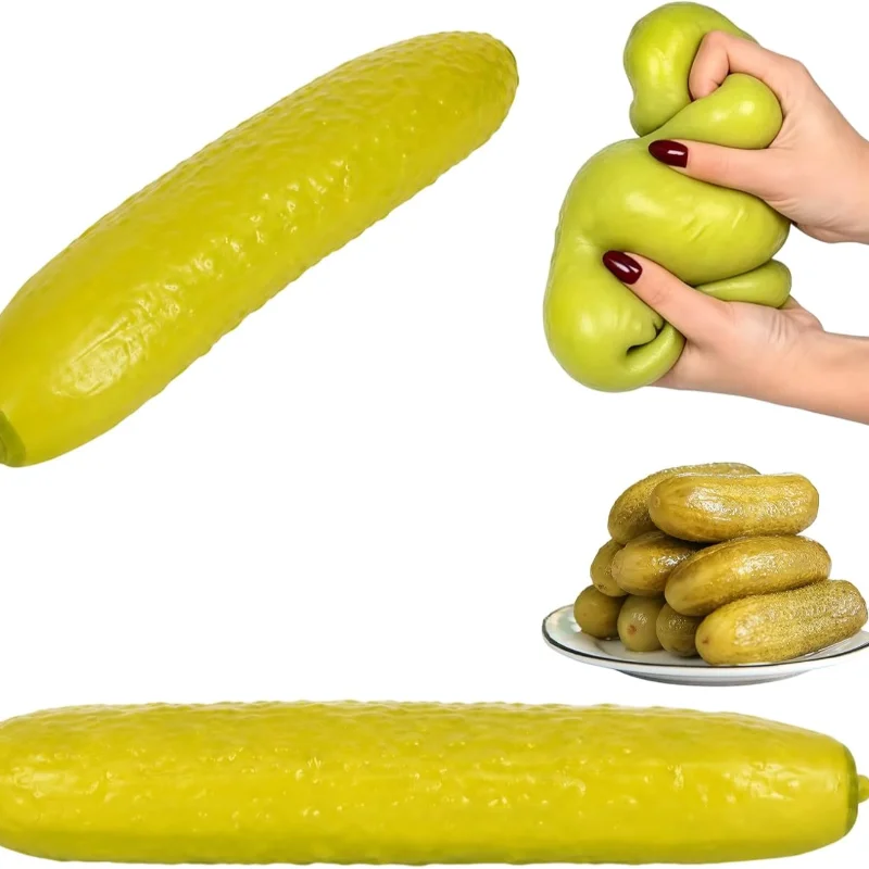 Jumbo Pickle Squishy Stress Relief Set Jumbo Pickle Squishy Big Cucumber Squeeze Slow Rising Squeeze Stress Relief for Adults