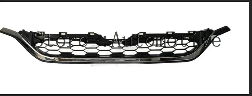 For CR-V 2015 2016 Front Bumper Upper Grille Lower Grill For Honda CRV  Black Chrome ABS Plastic Auto Car