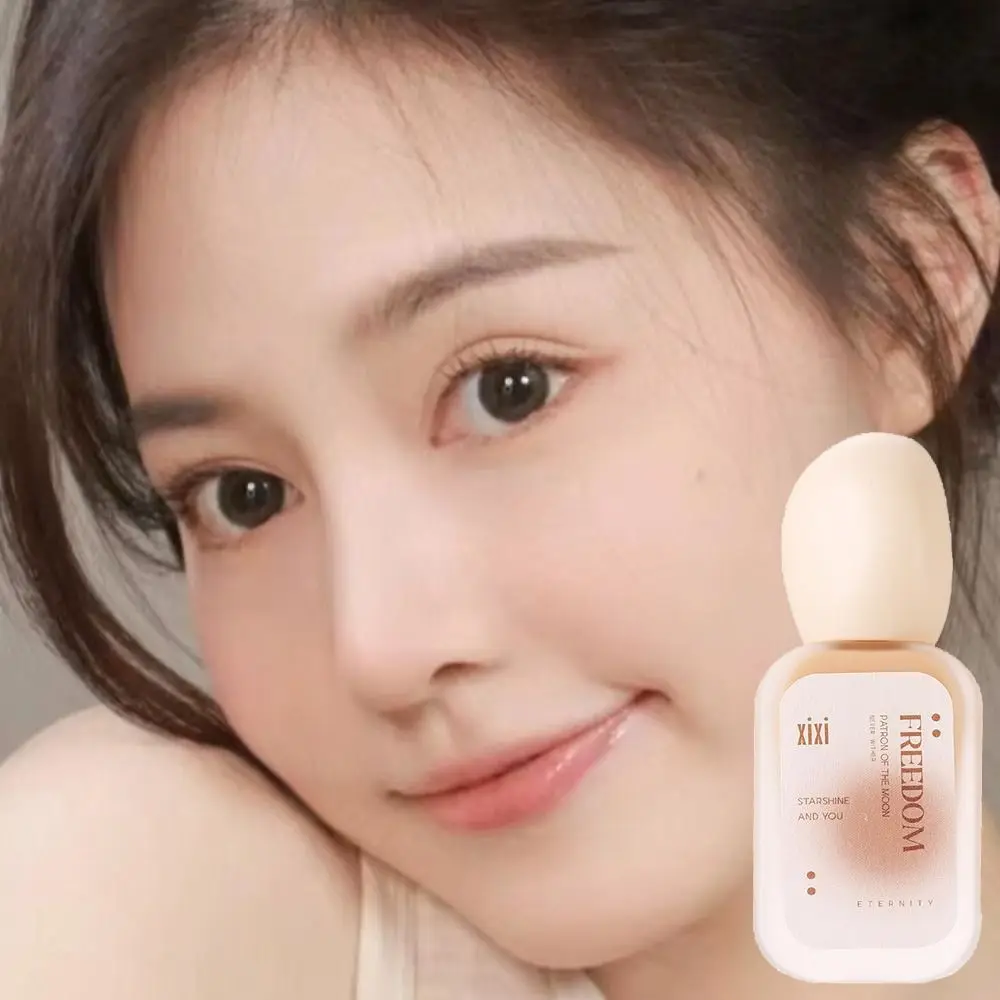 Fondotinta liquido a lunga durata Polvere antiaderente Crema base viso resistente al sudore Liquido leggero per il contorno del viso con controllo dell'olio