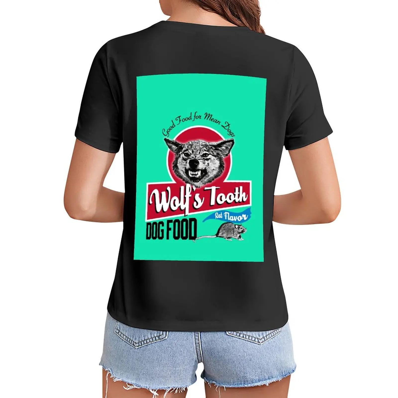 

Wolf's Tooth Dog Food T-Shirt customizeds tops sports fans summer blouses woman 2024