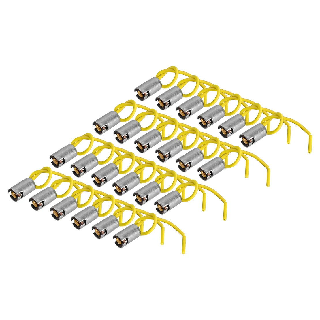 20Pcs BA9S Car Truck SUV Light Bulb Sockets Holders Bases Connectors With Wire Universal