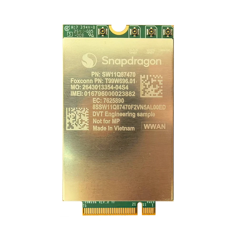 Foxconn T99W696 SDX61 2.5Gbps 5G LTE PCI Express M.2 WWAN Module For Thinkpad T14s Gen7 T14s 2-in-1 Gen2 X13 Detachabl Laptop
