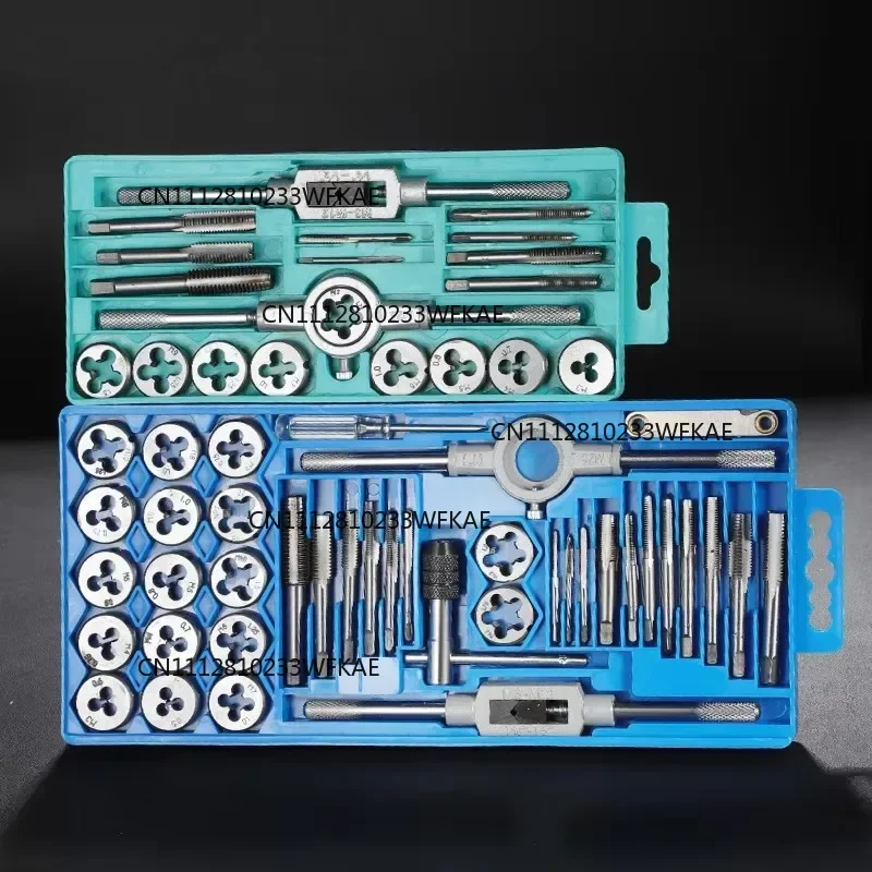 Multifunction Tap and Die Set 12/20/40PCS M3-M12 Metric Screw Thread Making Tools Plugs Hand Taps Straight Taper Threading Kit