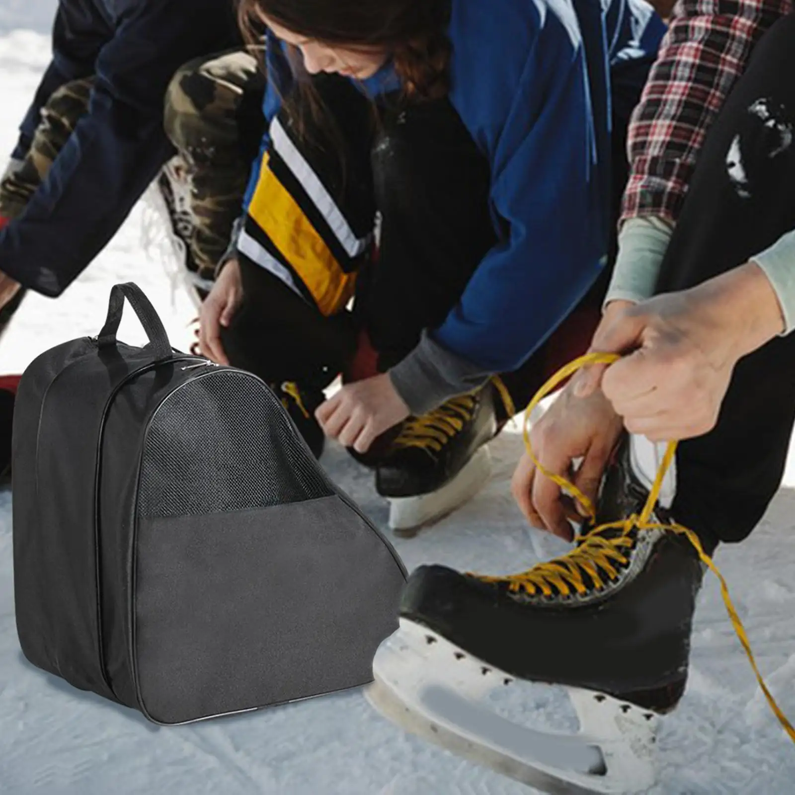 Roller Skate Bag Durable Ice Skating Bag Skating Shoes Carrying Bag for Quad Skates Figure Skates Ice Hockey Skate Inline Skates