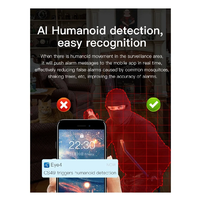 

3-мегапиксельная беспроводная Wi-Fi камера PTZ IP-купольная камера Обнаружение отсутствия Домашняя безопасность CCTV Домофон Радионяня Камера-A23U