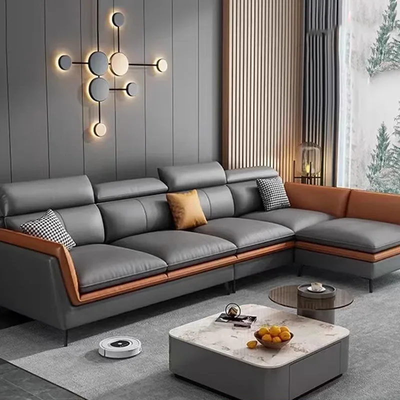 

Cozy Modern Sofa Chair Waterproof Simple Stretch Sectional Living Room Sofas Floor Puffs Lounge Divani Da Soggiorno Furniture