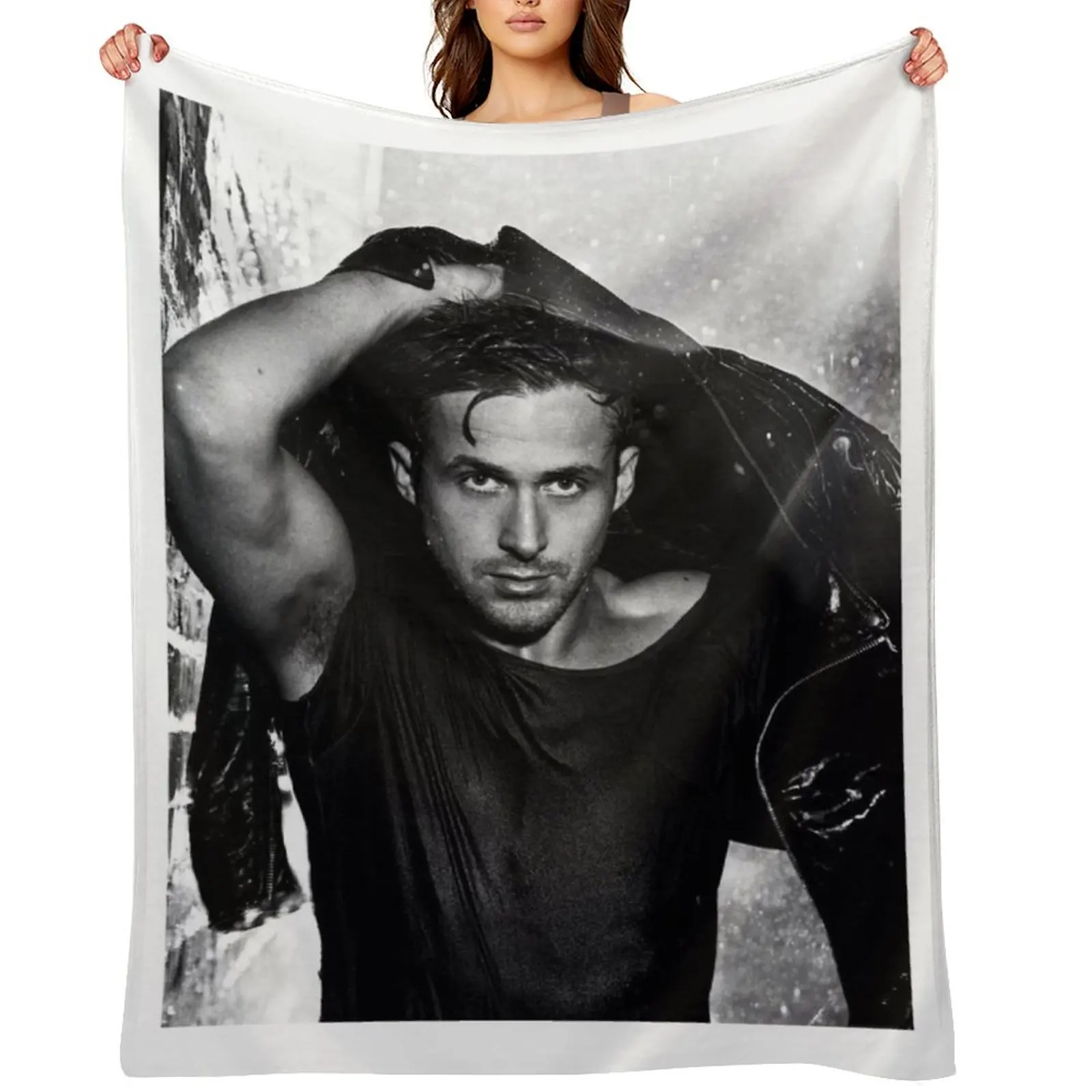 

Young Ryan Gosling Throw Blanket Comforter For Decorative Sofa Retros christmas gifts Blankets