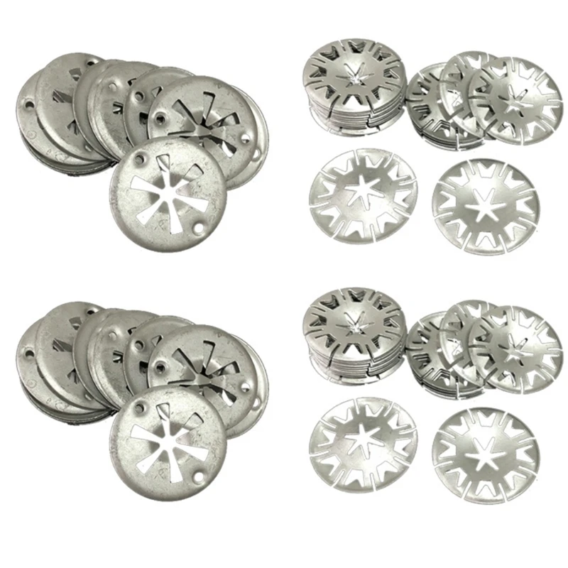 Heat Shield Clips, Exhaust Heat Shield Clips, Metal Locking Star Washers Underbody Heat Shield Fasteners 30mm