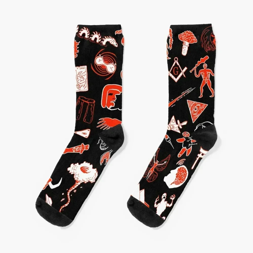 

Fortean Pattern Socks anime gift Running gym Socks Male Women's